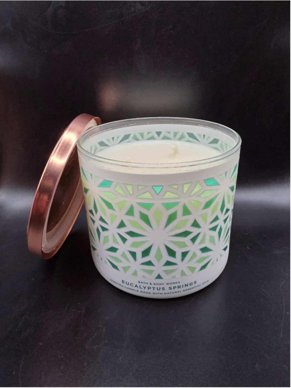 NEW! Eucalyptus Springs 3-Wick Candle by Bath & Body Works
